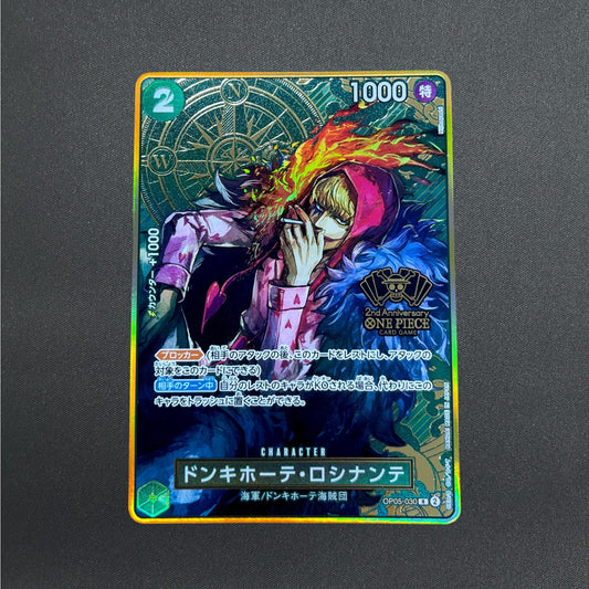 Donquixote Rosinante OP05-030 R 2nd ANNIVERSARY SET ONE PIECE Card Japanese