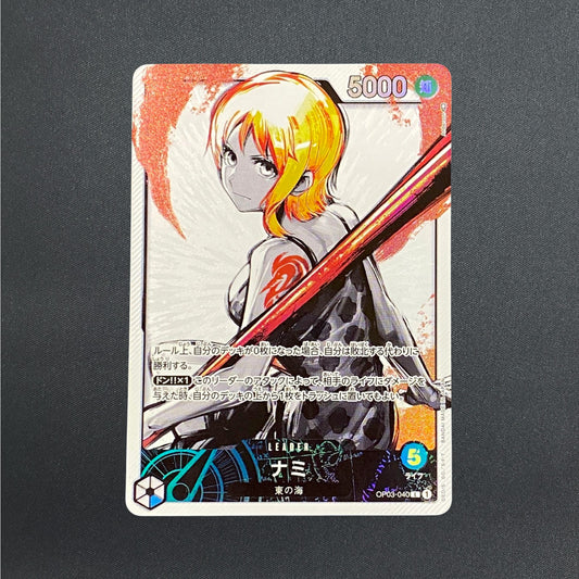 Nami OP03-040 L Parallel Mighty Enemies ONE PIECE Card Game Japanese NM