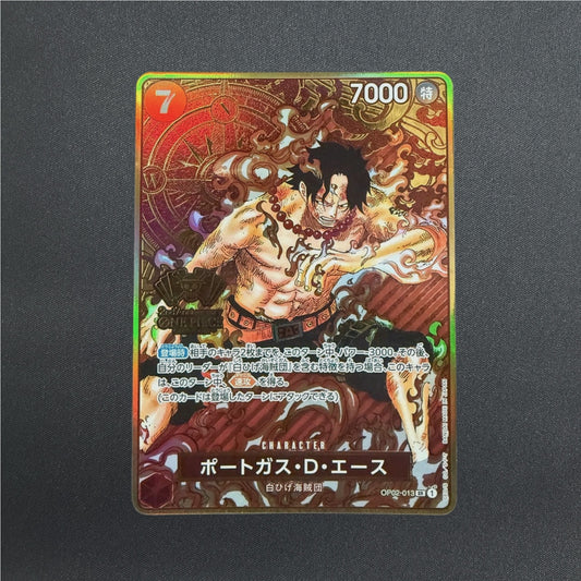 One Piece Card Portgas D. Ace 2nd Anniversary OP02-013 SR Japanese