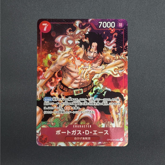 Portgas D.Ace OP02-013 SR Parallel Paramount War ONE PIECE Card Game Japanese