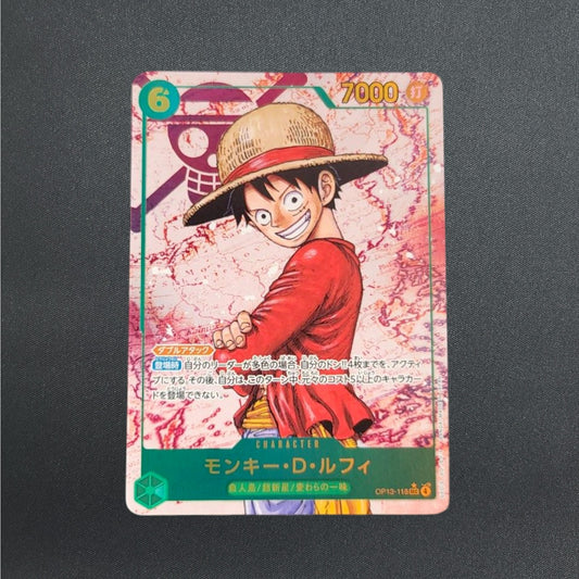 Monkey D. Luffy OP13-118 SEC Carrying on His Will ONE PIECE Card Game Japanese