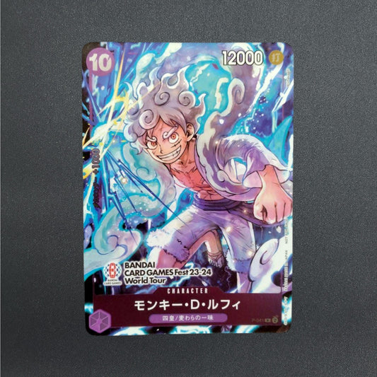 Monkey D. Luffy P-041 P BANDAI CARD Fest 23-24 World Tour Promo ONE PIECE Japan