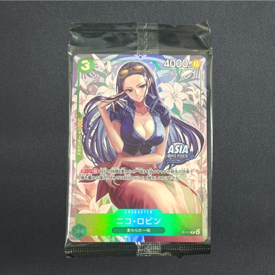[Sealed] One Piece CCG Japanese Nico Robin Promo P-111 ASIA Mini-tin Pack Vol.2