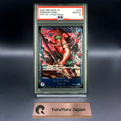 PSA 10 Zoro ST21-015 Flagship Battle 2025 Top 8 Prize One Piece Card Japanese
