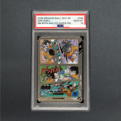 PSA 10 Son Goku APT-005 Super Parallel 40th Anniversary Dragon Ball Super Divers