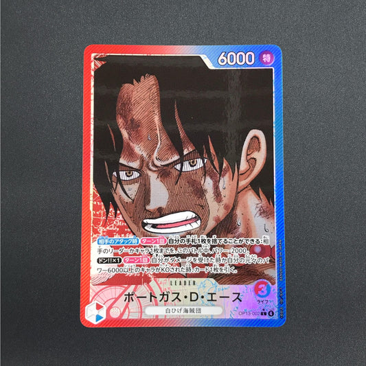 Portgas D. Ace OP13-002 L Parallel Carrying on His Will ONE PIECE Card Japanese