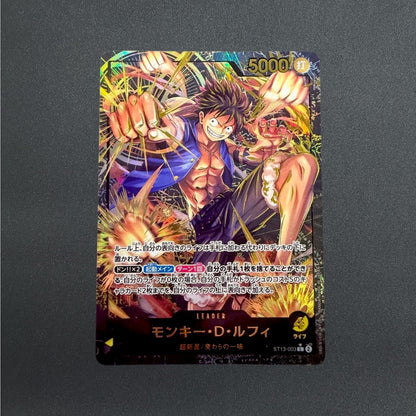 Monkey D. Luffy ST13-003 L Gold Text Leader Collection ONE PIECE Card Japanese