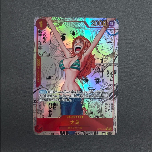 Nami OP01-016 Manga Alt Art ONE PIECE Card The Best Japanese Comic Parallel NM