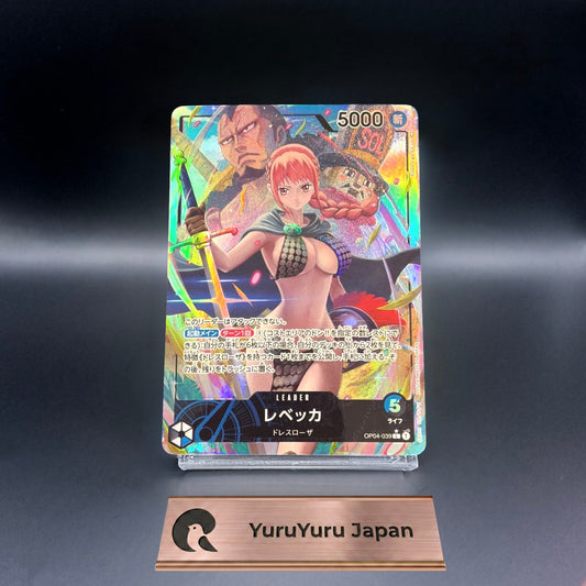 One Piece Card Japanese Rebecca Alternate Art L OP04-039 Kingdoms of Intrigue