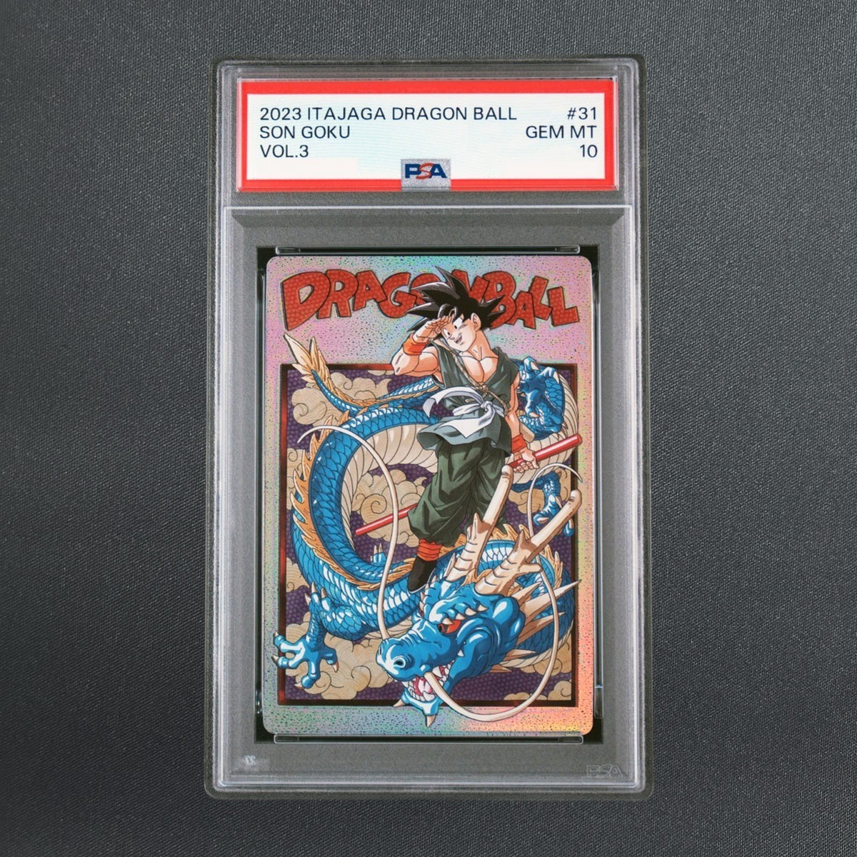 PSA 10 Son Goku Dragon Ball Itajaga Card SEC Vol.3 31 Japanese 2023