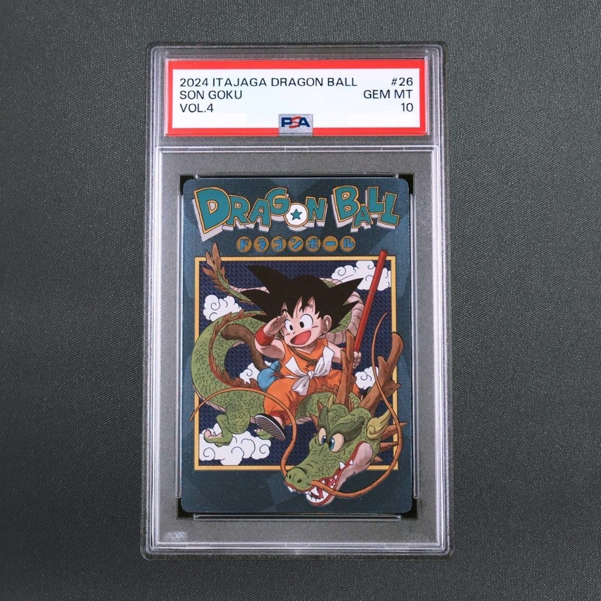 PSA 10 Son Goku ITAJAGA DRAGON BALL VOL.4 #26 Japanese Card 2024