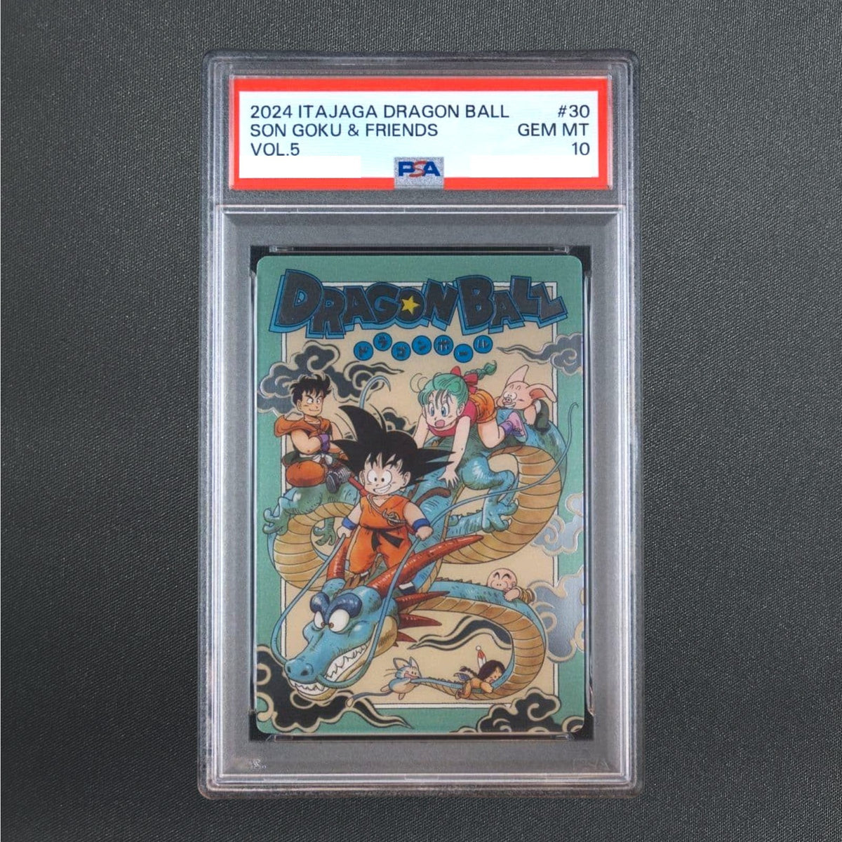 PSA 10 Itajaga Dragon Ball Vol.5 Son Goku & Friends #30 SEC Japanese Card 2024