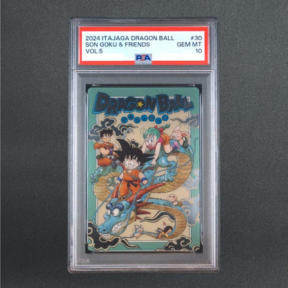 PSA 10 Itajaga Dragon Ball Vol.5 Son Goku & Friends #30 SEC Japanese Card 2024