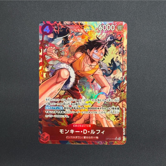 One Piece Card Monkey D Luffy The Time Of Battle OP16-015 SR Parallel Japanese