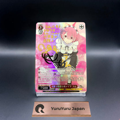 Signed Weiss Schwarz Re:ZERO Vol. 3 Ram SP Foil RZ/S116-048SP Japanese