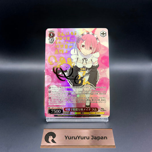 Signed Weiss Schwarz Re:ZERO Vol. 3 Ram SP Foil RZ/S116-048SP Japanese