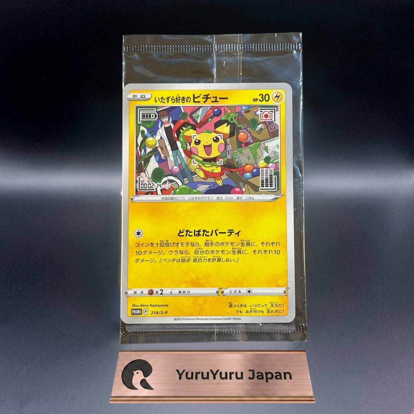 [Sealed] Mischievous Pichu 214/S-P Hajime Syacho Promo Pokemon Card Japanese