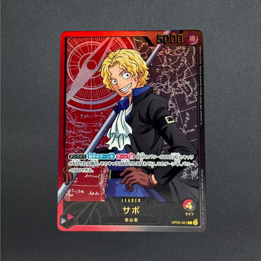 Sabo L OP05-001 Gold Text Anime 25th Collection ONE PIECE Card Game Japanese NM