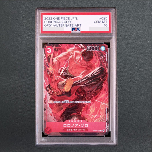 PSA 10 Roronoa Zoro OP01-025 SR Romance Dawn ONE PIECE Card Japanese
