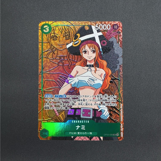 Nami OP02-036 SR Parallel Paramount War ONE PIECE Card Game Japanese NM