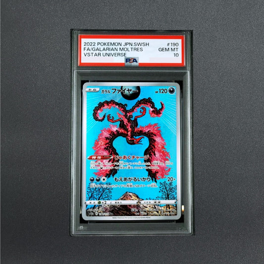 PSA 10 Galarian Moltres AR 190/172 S12a VSTAR Universe Pokemon Card Japanese
