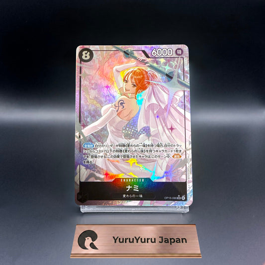 One Piece CCG Japanese Nami SR Alt Art OP15-086 Adventure on KAMI's Island