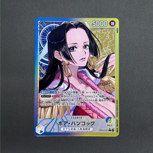 Boa Hancock OP14-041 L Parallel The Azure Sea's Seven ONE PIECE Card Japanese