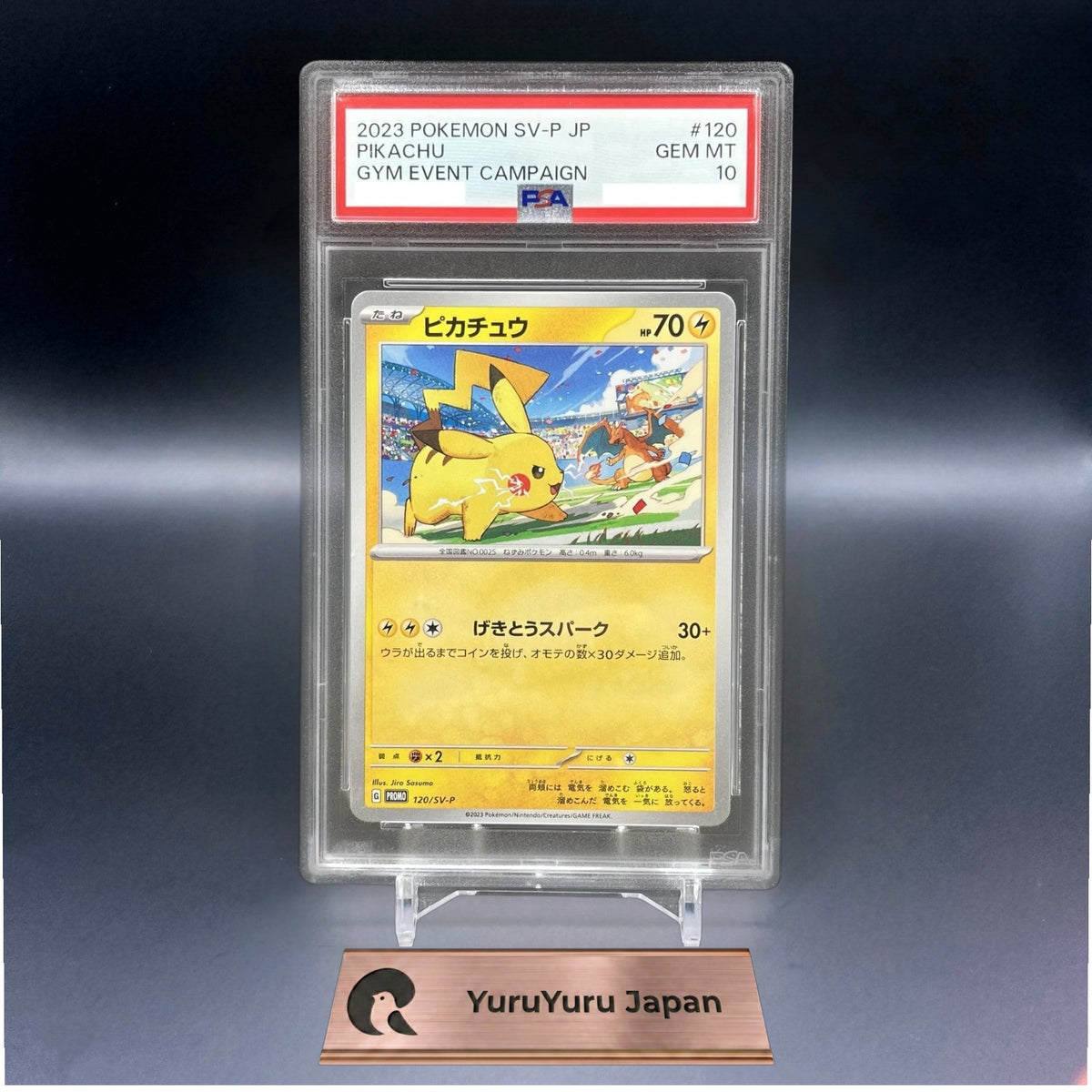 PSA 10 Pikachu 120 197/SV-P Gym Event 2023 2024 Promo Set Pokemon Card Japanese
