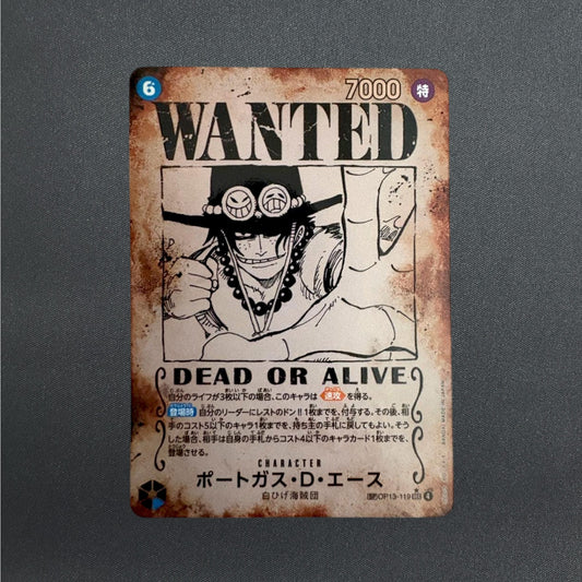 [OP13-119] Portgas D. Ace WANTED SP SEC