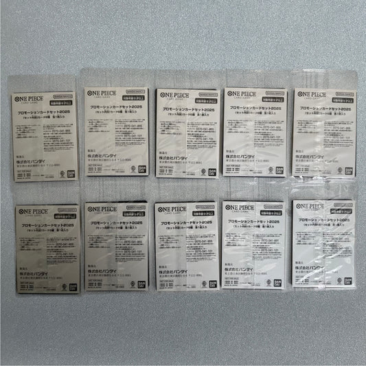 Sealed 10 Packs One Piece Mcdonald's 2025 Promo Card Game Complete Set Japanese