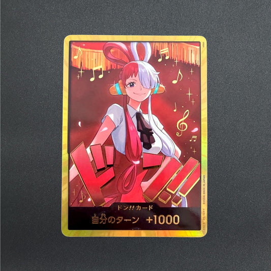 One Piece Card Japanese DON!! Card Uta Gold Foil EB-03 Heroines Edition CCG
