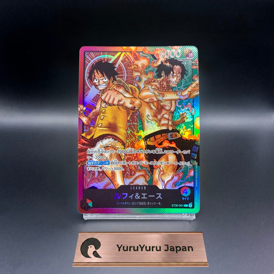 Luffy & Ace ST30-001 L Stard Deck EX (Luffy & Ace) ONE PIECE Card Japanese NM