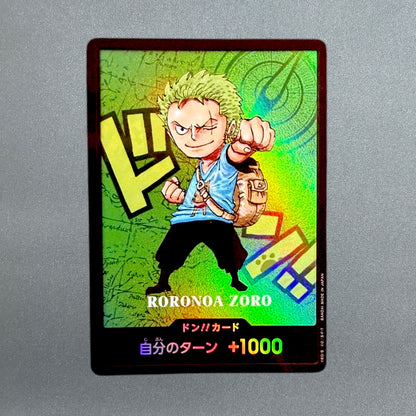 Zoro DON!! Card Promo Kumamoto Edition Premium Card Japanese One Piece CCG